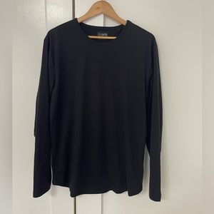 Cuts Mens Long Sleeve Black Sz L
